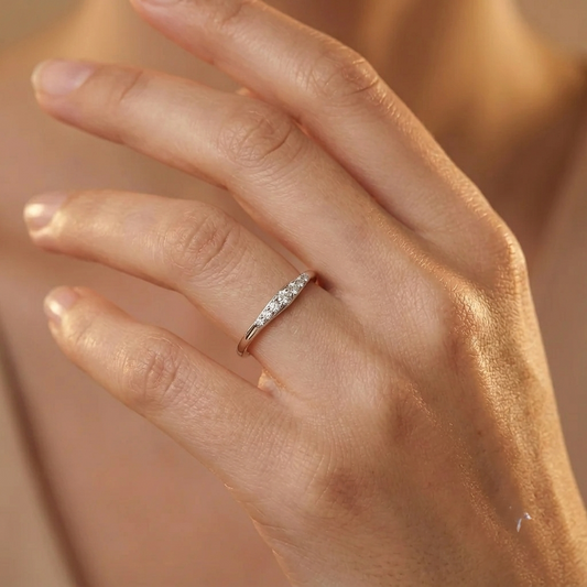 Eternity Diamond Wedding Band Pave Setting