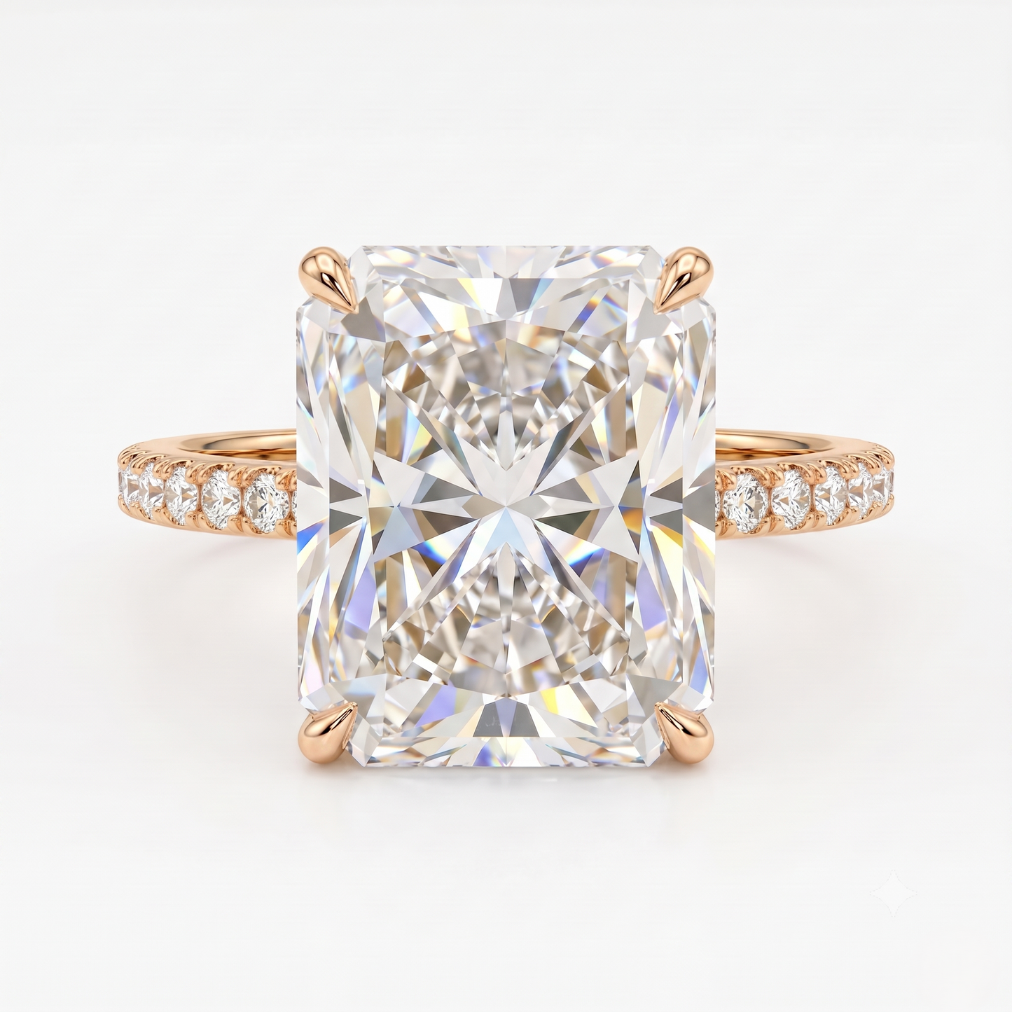 5.00 CT Radiant Cut Solitaire Lab-Grown Engagement Ring