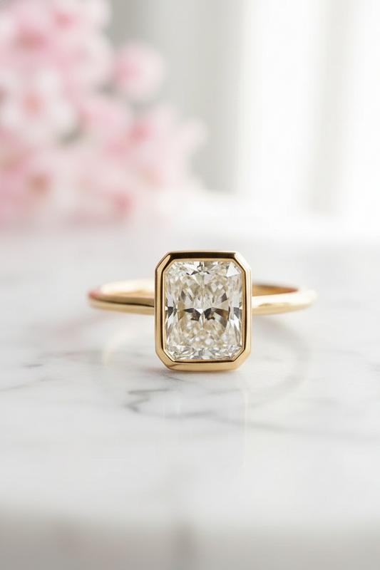 radiant cut diamond ring