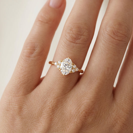 0.5 ct Oval Lab-Grown Diamond Engagement Ring