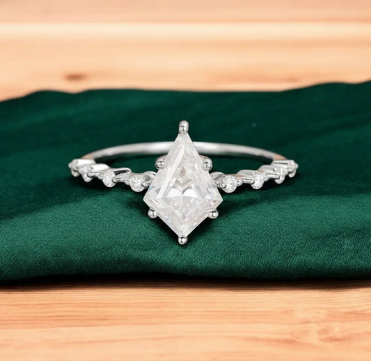 kite cut engagement ring