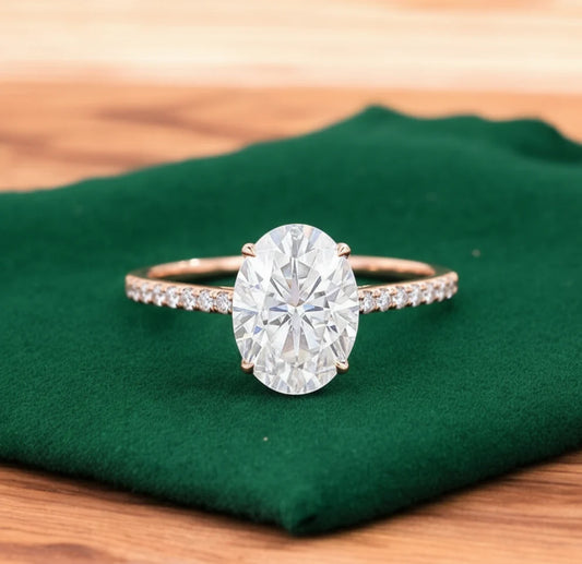 2.68 ct Oval Lab-Grown Diamond Engagement Ring – Ethical Luxury