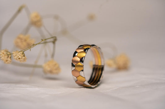 Rose & White Gold Ring