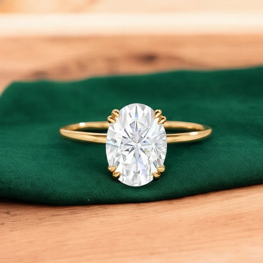 Oval shaped ring