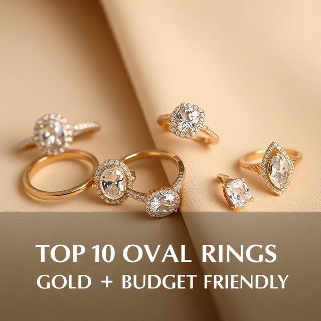  Gold Oval Moissanite Engagement Rings 