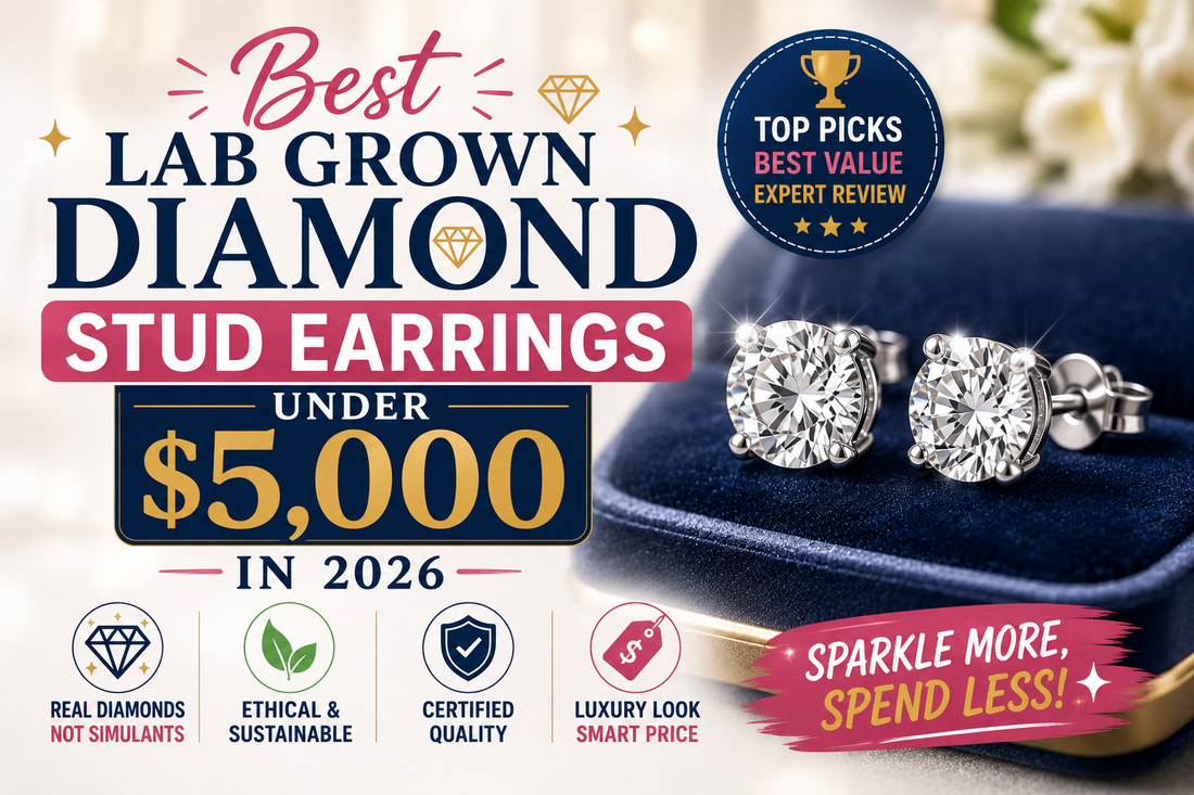 Best Lab Grown Diamond Stud Earrings Under $5000