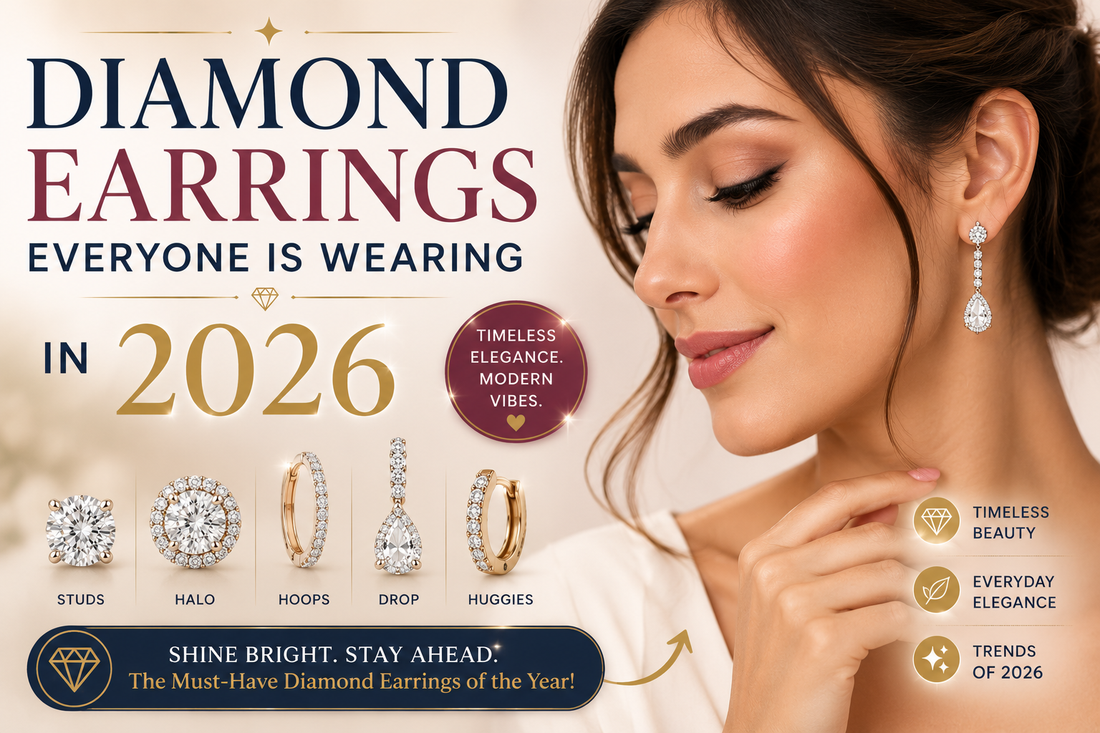 gold lab grown diamond earrings