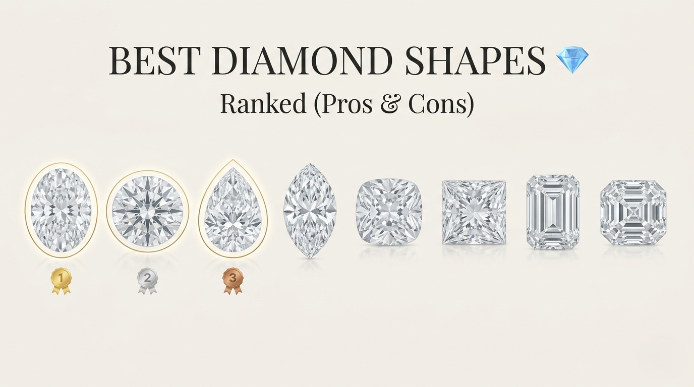 Best Diamond Shapes Ranked: Pros & Cons (2026 Guide) – Amavida Jewelry