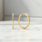 Bold Tube Large Hoop Earrings • 14K Gold Classic Round Hoops
