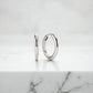 Tube Medium Gold Hoop Earrings • Classic Solid 14K Gold Hoops