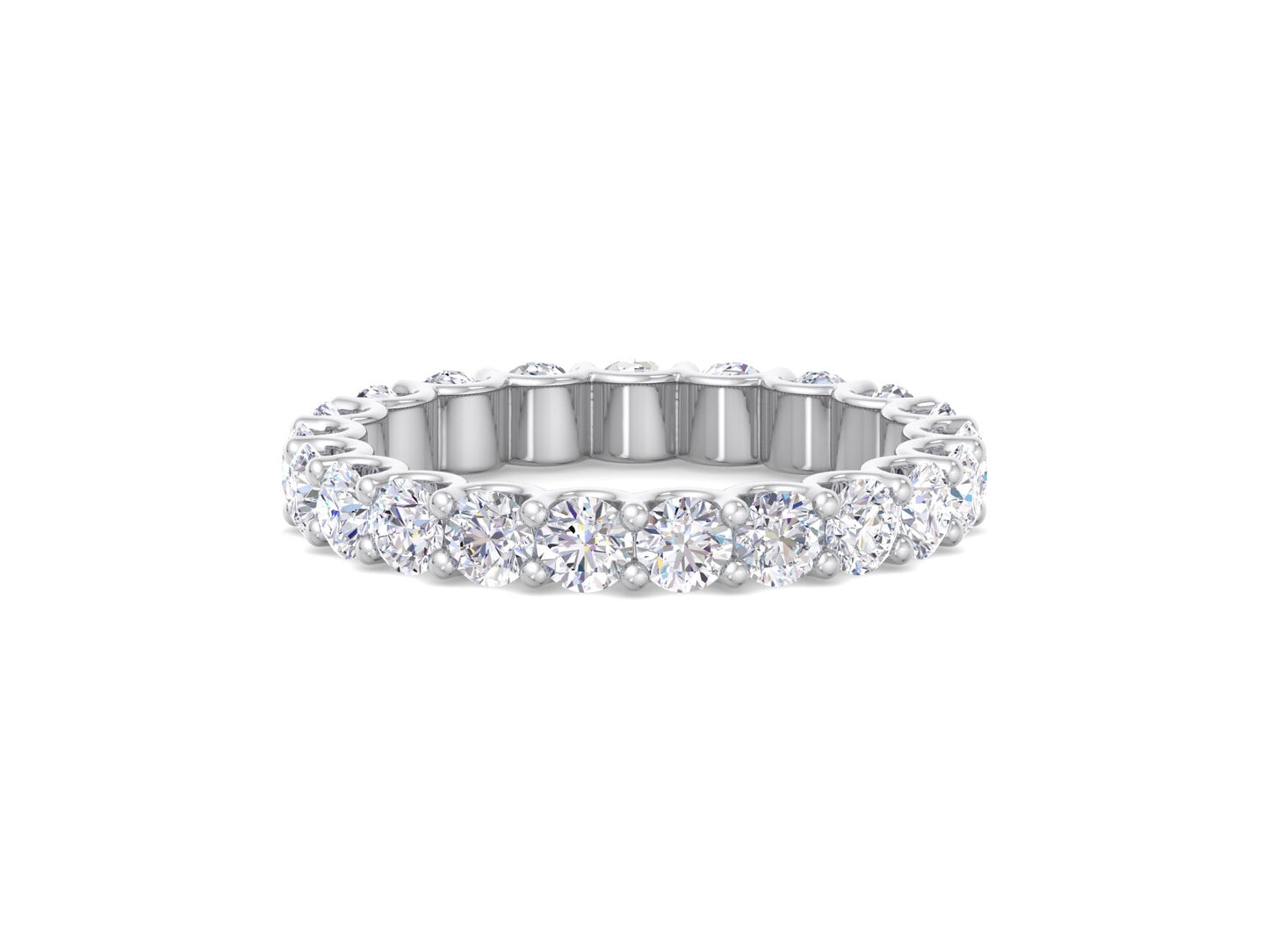 Full Eternity 3.0MM Round Natural Diamond Wedding Band