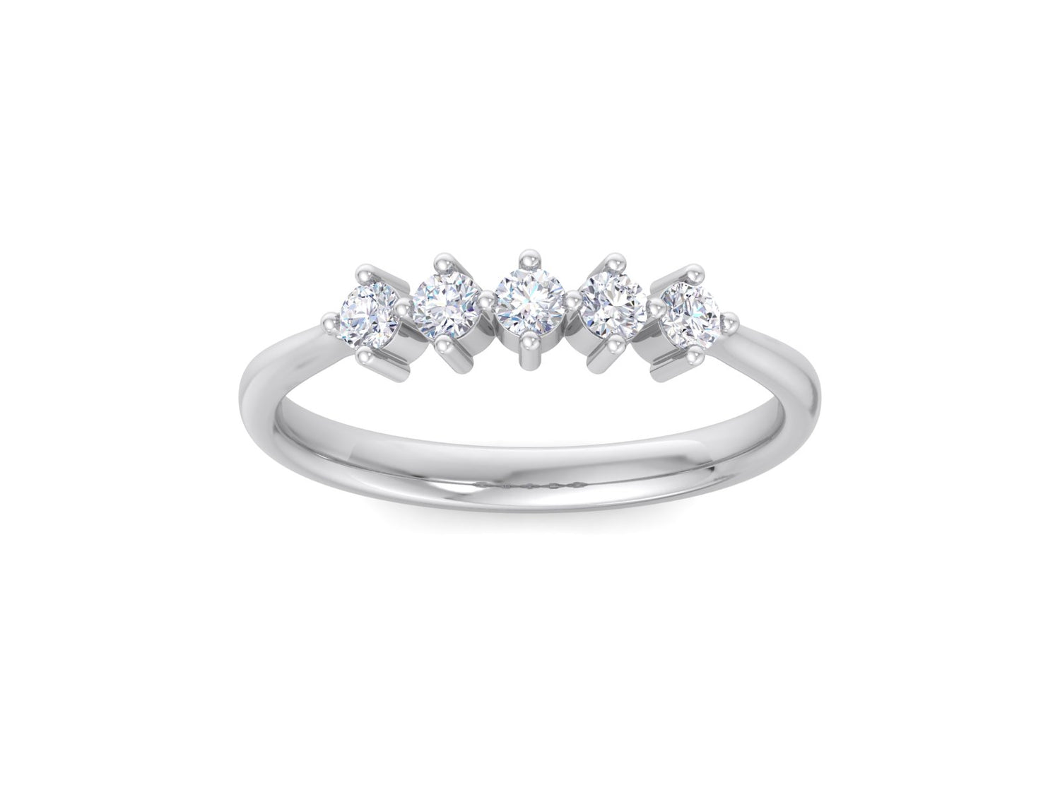 Moissanite eternity ring