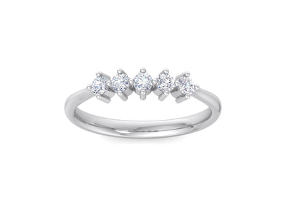 diamond silver ring