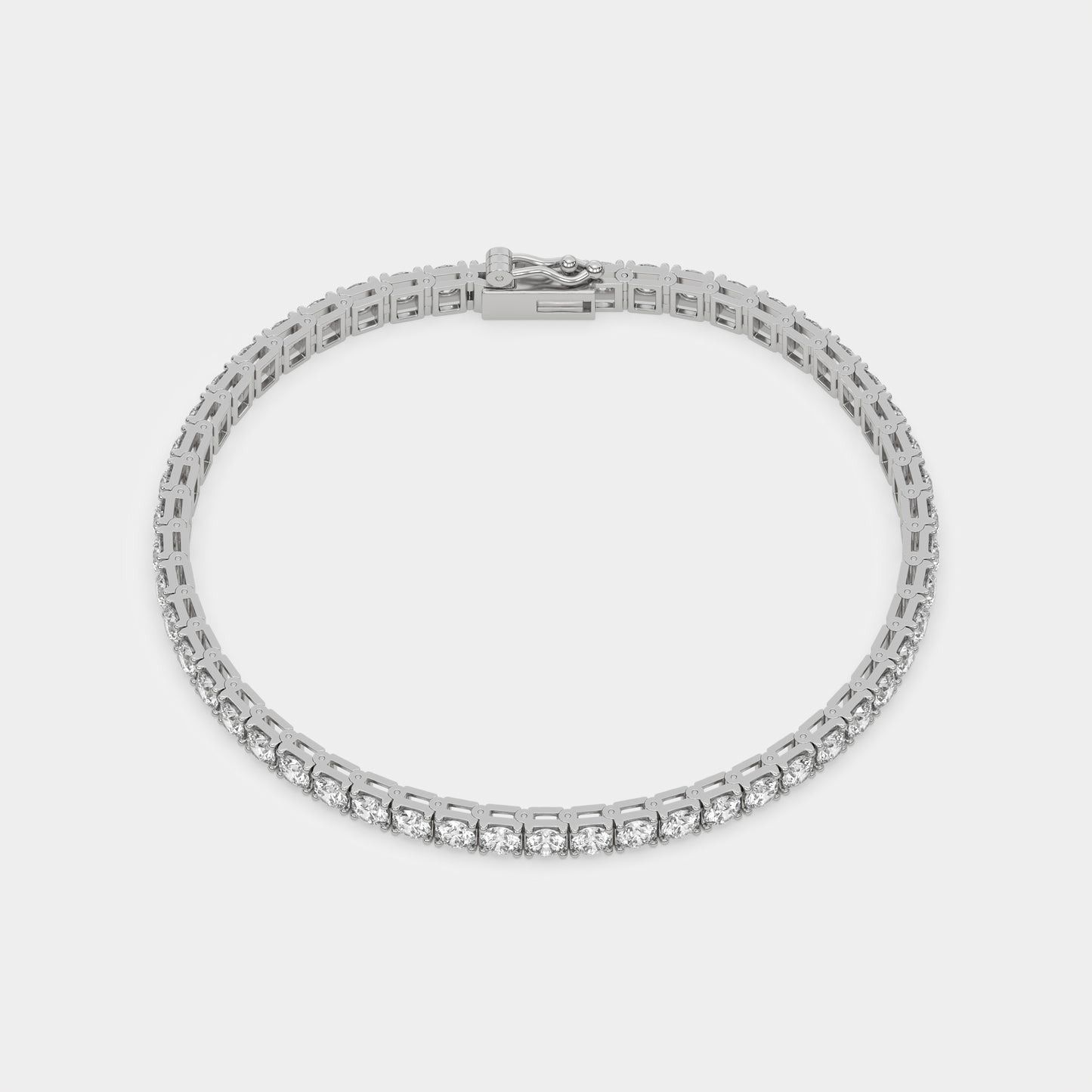 4.00 carat Natural Diamond Eternity Bracelet, Tennis Bracelet