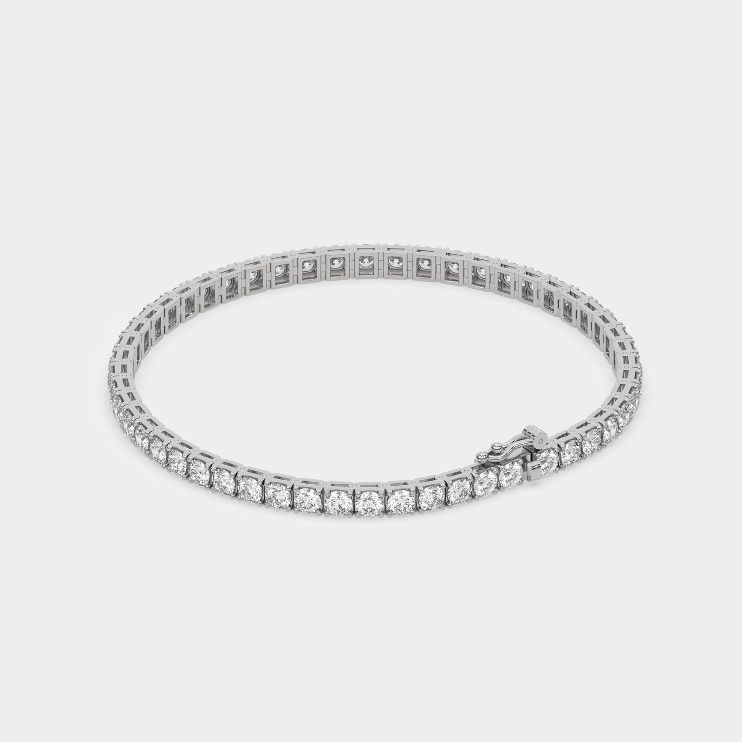 4.00 carat Natural Diamond Eternity Bracelet, Tennis Bracelet