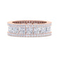 Princess Cut Natural Diamond Full Eternity Ring Matching Wedding Band