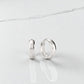 Bold Huggie Hoop Earrings • 14K Rose Gold Small Chunky Hoops
