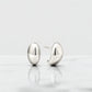Bold Dome Huggie Hoop Earrings • 14K Gold Chunky Mini Hoops