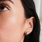 Bold Huggie Hoop Earrings • 14K Rose Gold Small Chunky Hoops