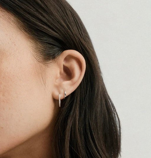 Mini Gold Hoop Earring • Dainty 14K Gold Pair Hoop