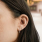Pair Mini Gold Hoop Earring • 14K Gold Tiny Cartilage Hoop