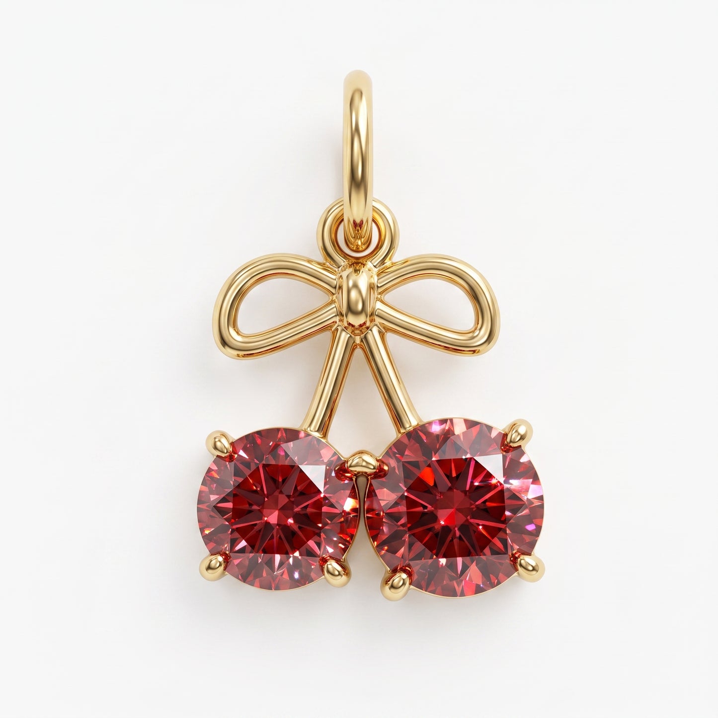 1.500ct Cherry Lab Grown Diamond Pendant Necklace