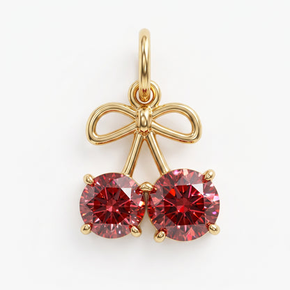 1.500ct Cherry Lab Grown Diamond Pendant Necklace