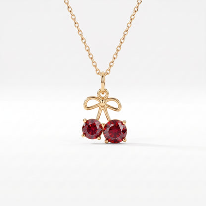 1.500ct Cherry Lab Grown Diamond Pendant Necklace
