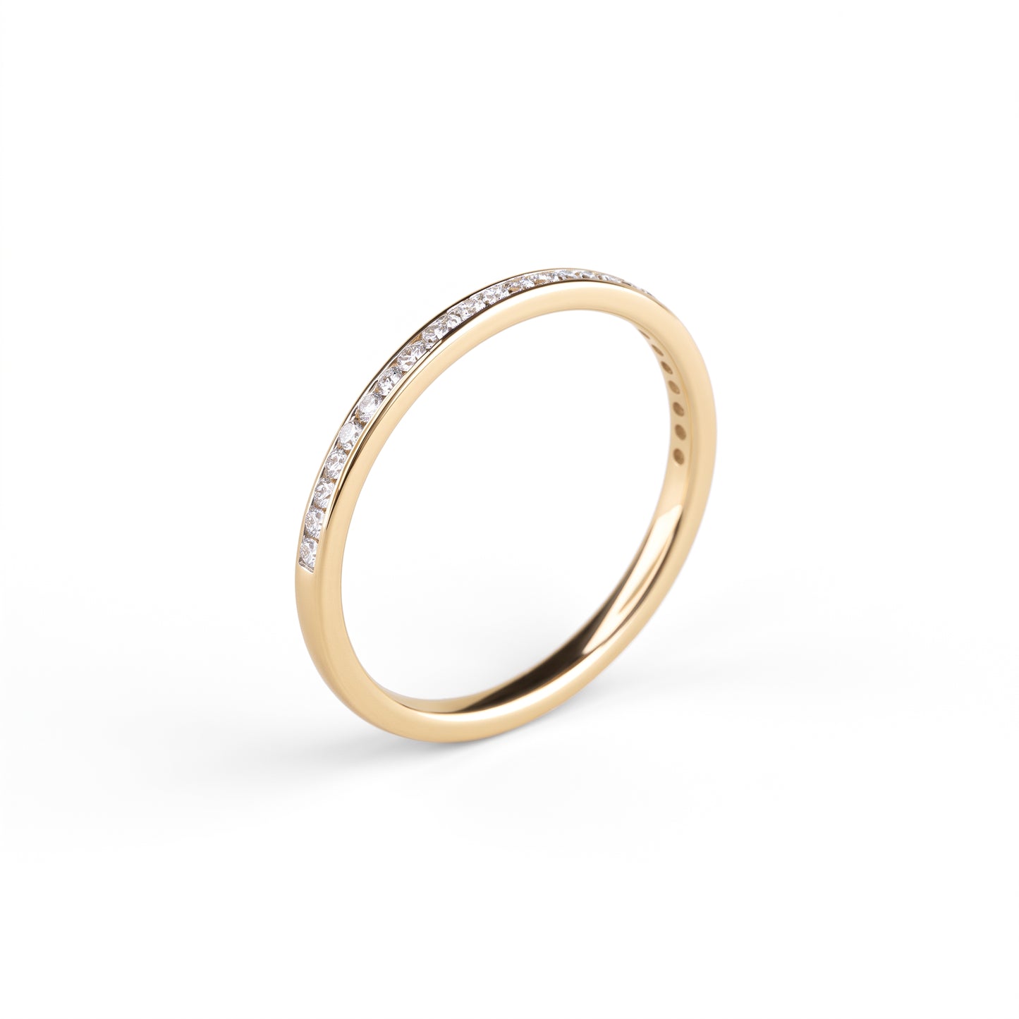 0.180 ct Lab Grown Diamond Channel Set Half Eternity Wedding Band