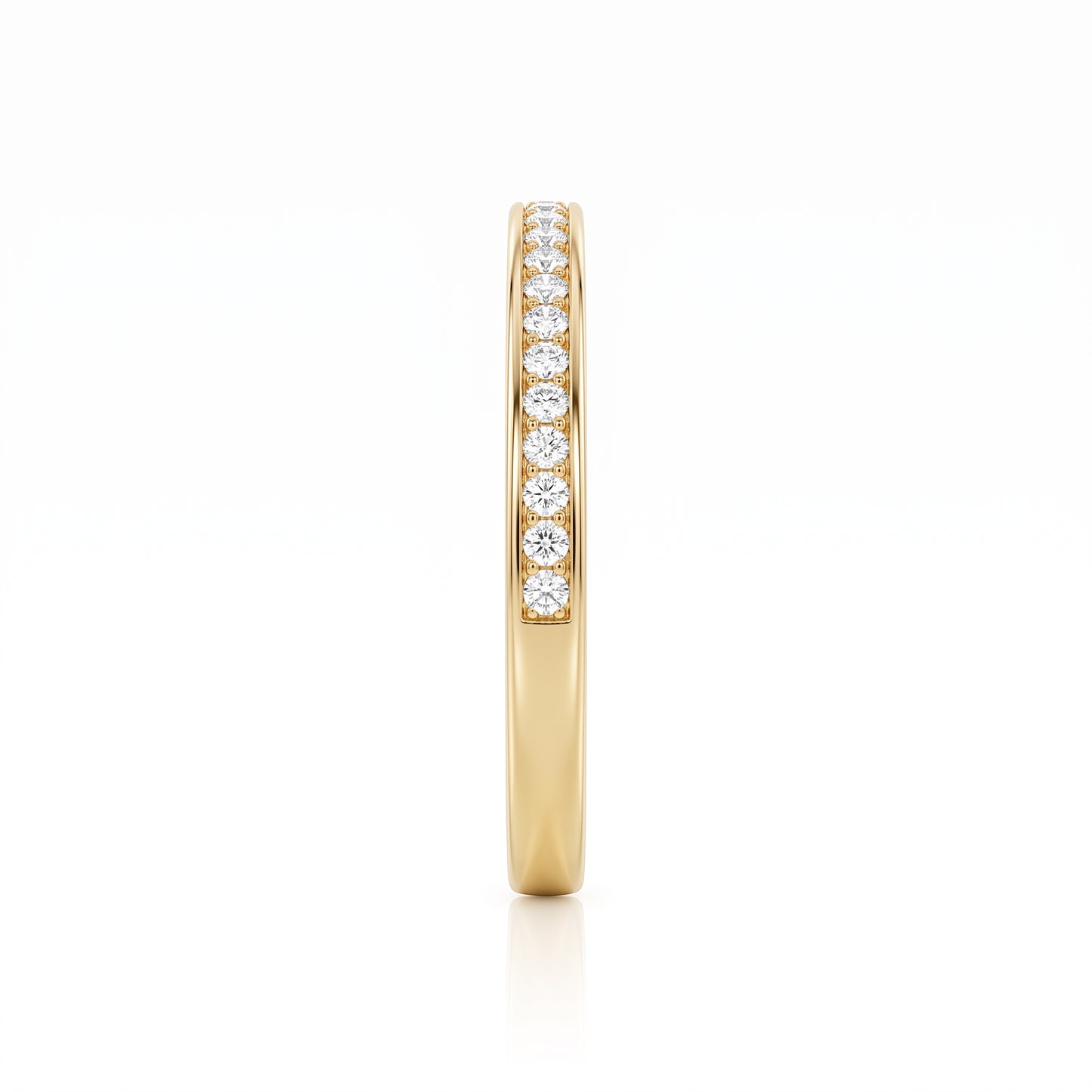 0.180 ct Lab Grown Diamond Channel Set Half Eternity Wedding Band
