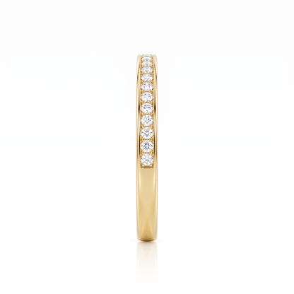 0.180 ct Lab Grown Diamond Channel Set Half Eternity Wedding Band