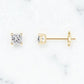 1/5ct Princess Cut Lab Grown Diamond Stud Earrings