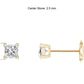 1/5ct Princess Cut Lab Grown Diamond Stud Earrings