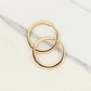 Bold Tube Large Hoop Earrings • 14K Gold Classic Round Hoops