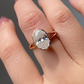  3 ct oval engagement ring in rose gold