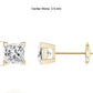 1/3ct Princess Cut Lab Grown Diamond Stud Earrings