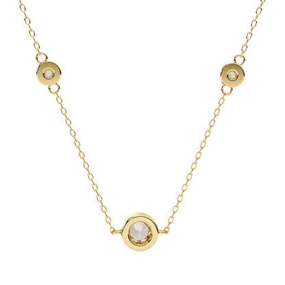 0.069Ct Lab Grown Diamond Station Necklace