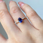 blue diamond ring