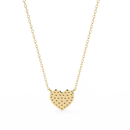 heart shaped pendant necklace with diamonds​


