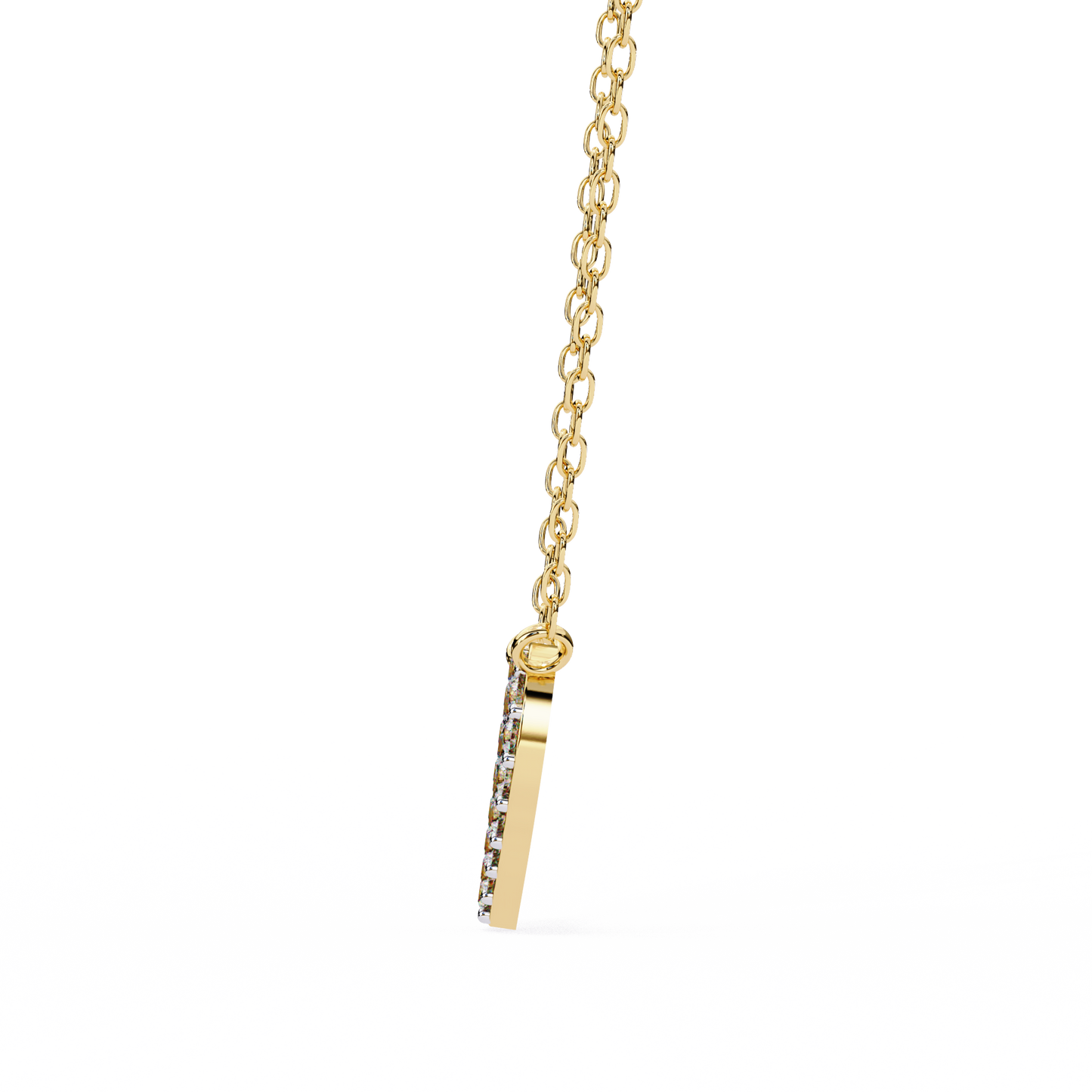 0.210ct Heart Shaped Lab Grown Diamond Pendant Necklace
