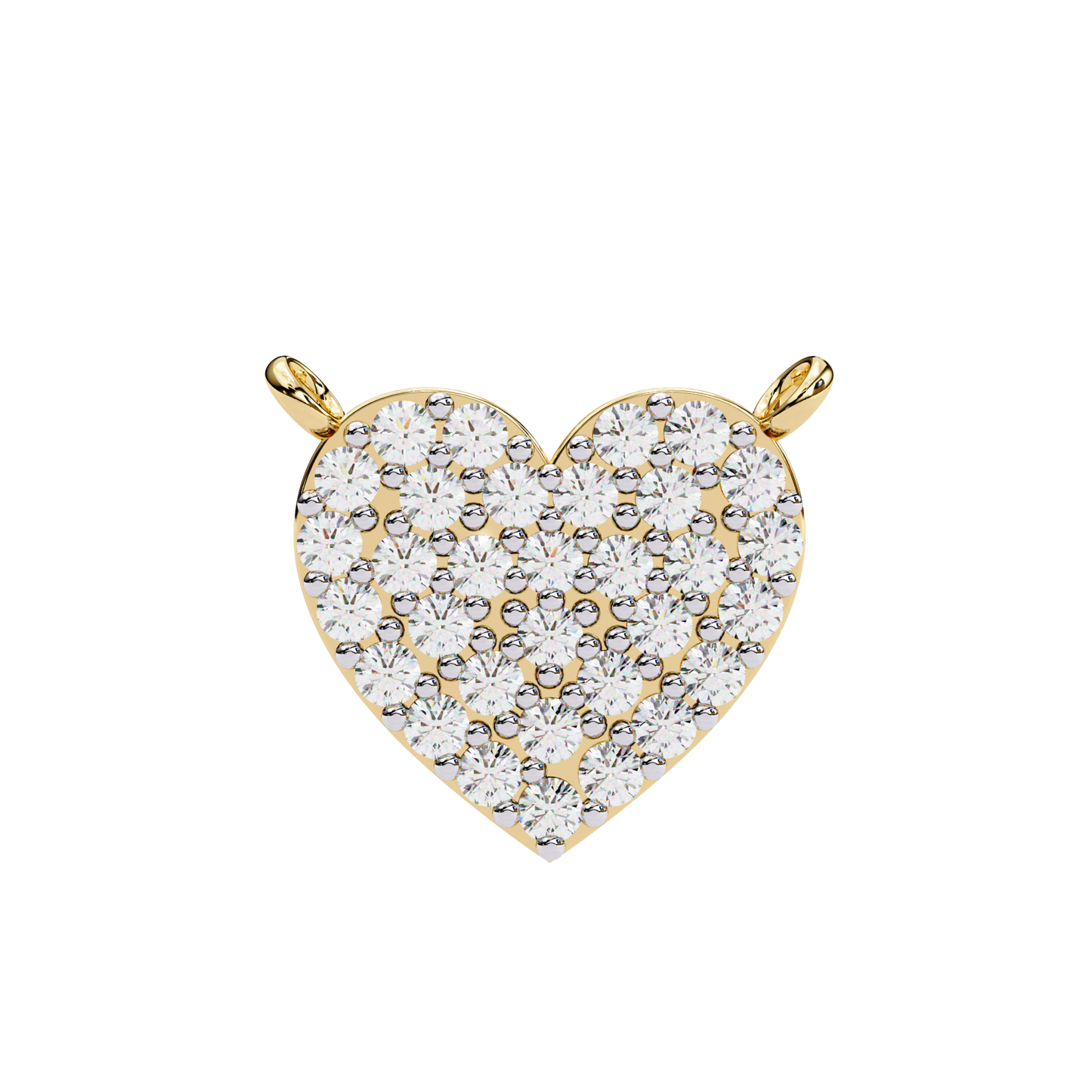 0.210ct Heart Shaped Lab Grown Diamond Pendant Necklace
