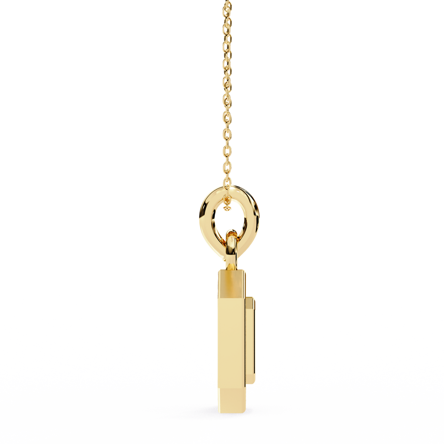 0.160CT Octagon Lab Grown Diamond Pendant Necklace