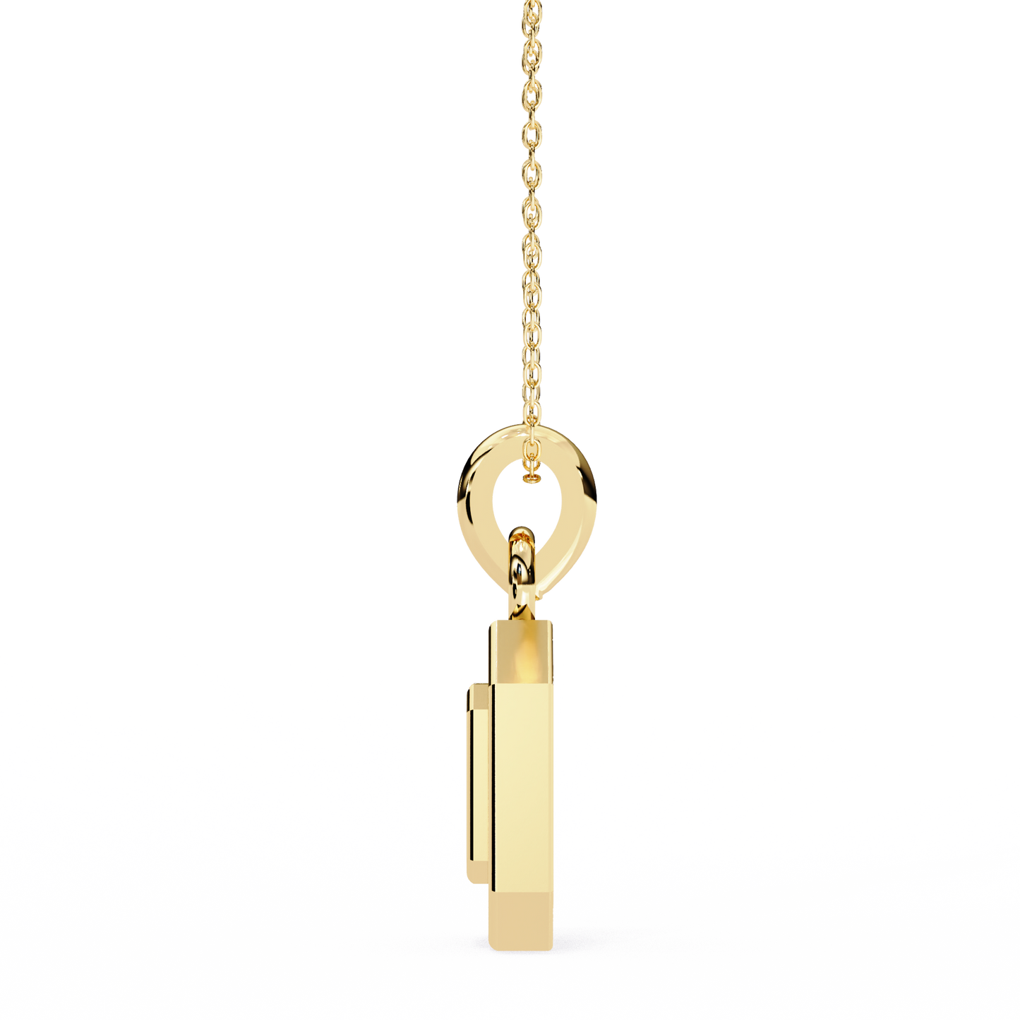 0.160CT Octagon Lab Grown Diamond Pendant Necklace