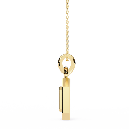 0.160CT Octagon Lab Grown Diamond Pendant Necklace