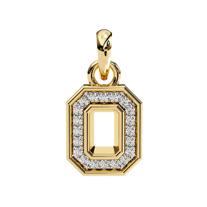 0.160CT Octagon Lab Grown Diamond Pendant Necklace