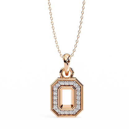 octagon pendant gold