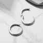 Tube Medium Gold Hoop Earrings • Classic Solid 14K Gold Hoops