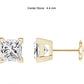 1.00ct Princess Cut Lab Grown Diamond Stud Earrings