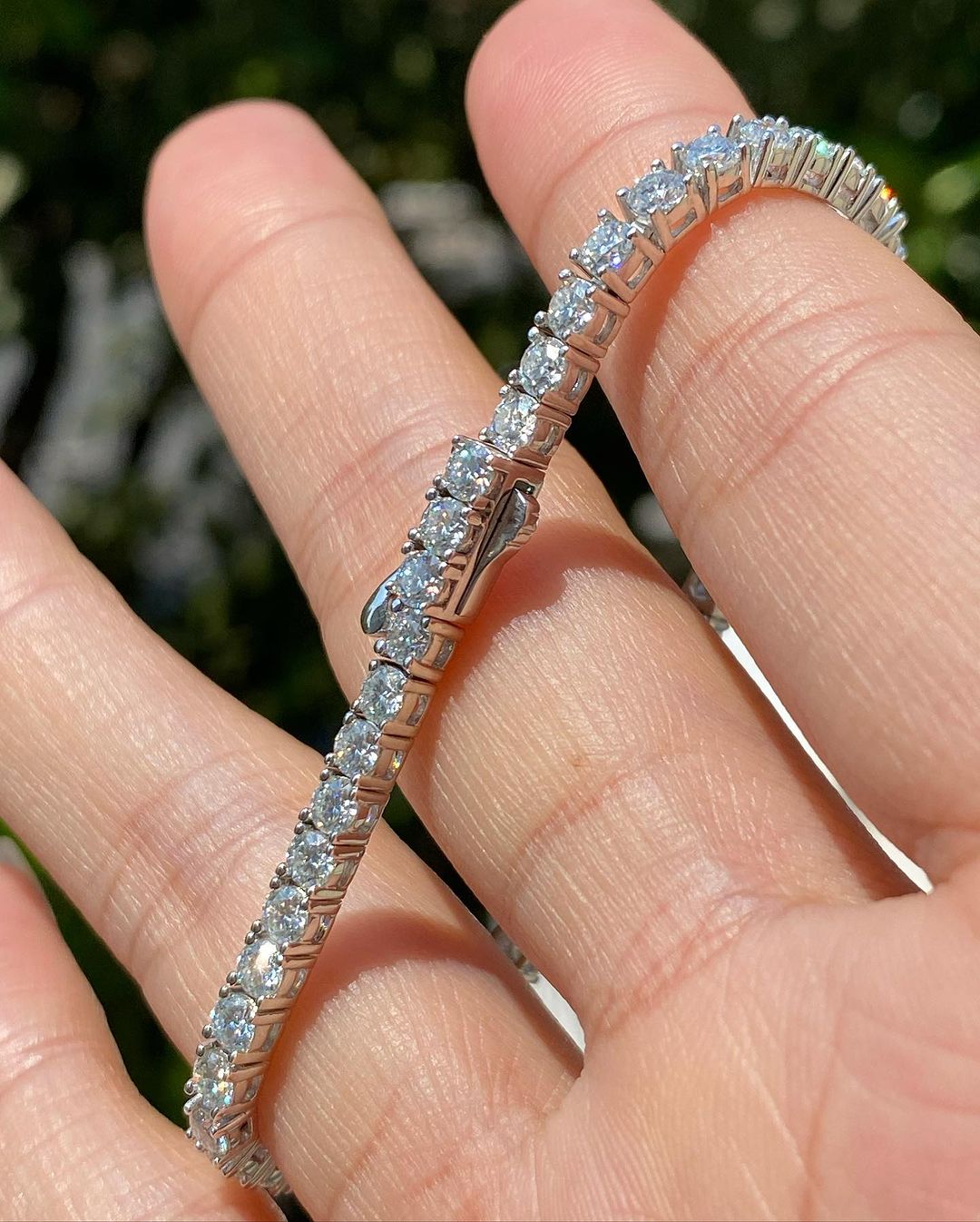 4.00 carat Natural Diamond Eternity Bracelet, Tennis Bracelet