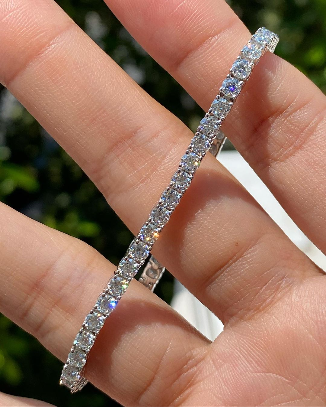 4.00 carat Natural Diamond Eternity Bracelet, Tennis Bracelet